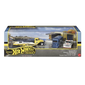 Hot Wheels: Prémium Vintage race team kisautó 4db-os csomag - Mattel