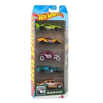Hot Wheels: Retro Racers 5db-os kisautó szett 1/64 - Mattel