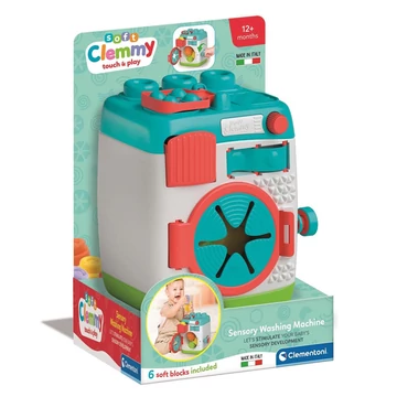 Clemmy: Szenzoros mosógép puha építőkockákkal - Clementoni