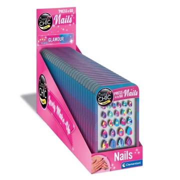 Crazy Chic: Glamour öntapadós műköröm készlet 1db - Clementoni