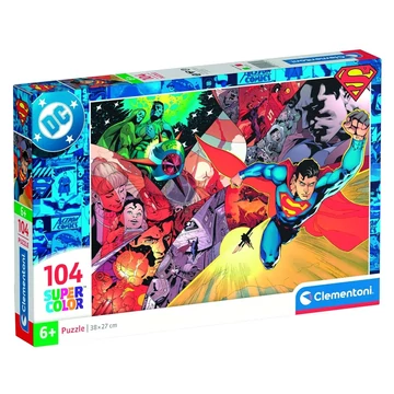 DC Comics Superman 104db-os Supercolor puzzle - Clementoni