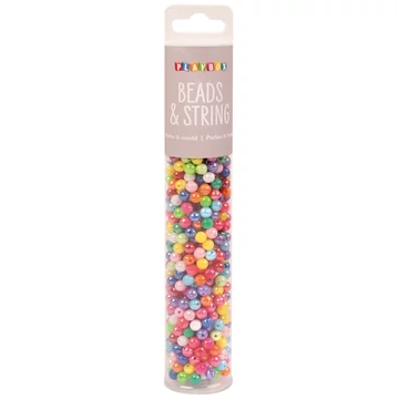 PlayBox: Színes kristály hatású fűzhető gyöngyök 650db-os szett