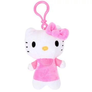 Hello Kitty plüss táskaklipp, 12 cm - lila
