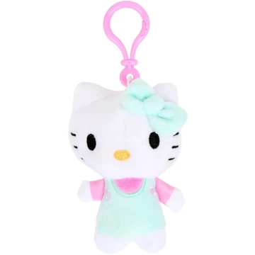 Hello Kitty plüss táskaklipp, 12 cm - mentazöld