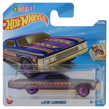 Hot Wheels: Layin' Lowrider lila kisautó 1/64 - Mattel