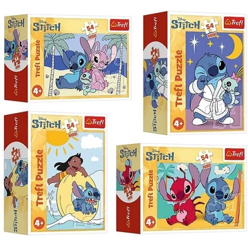 Stitch 54db-os mini puzzle több változatban 1db - Trefl