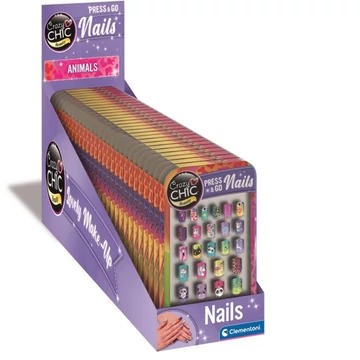 Crazy Chic Állatos öntapadós műköröm szett - Clementoni