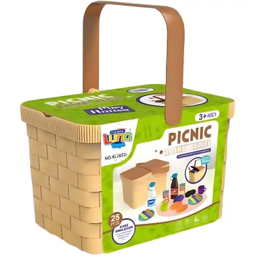 Luna: Piknik játékszett kosárban 25db-os