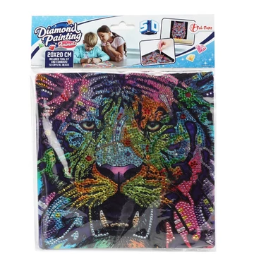Gyémántszemes kirakó: Tigris gyémántfestő szett 20x20cm