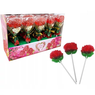 Figurás nyalóka rose vegyes ízben 30x15g