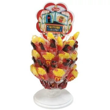 Figurás nyalóka fast food vegyes ízben 60x15g