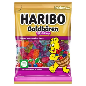 Haribo Goldbären Wild Berry gyümölcsízű gumicukorka 80 g