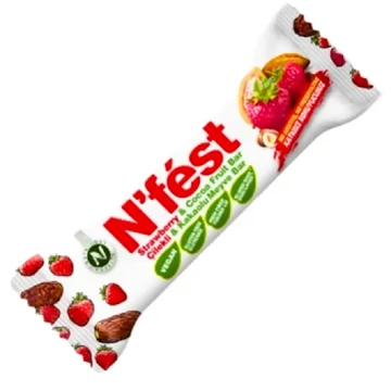 Nfest Strawberry Cocoa Fruit Bar - Epres és kakaós gyümölcs szelet 40g