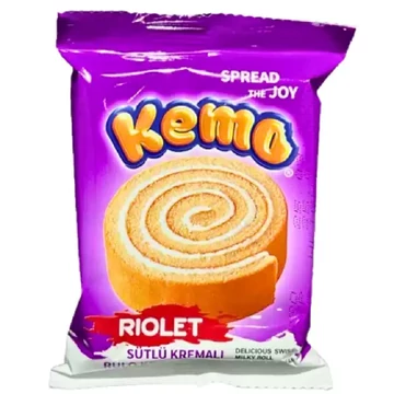 Kemo piskóta roll vanília ízű krémmel 45g