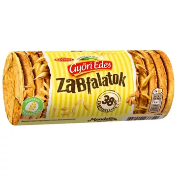 Győri Édes Zabfalatok zabpelyhes, omlós keksz 188 g