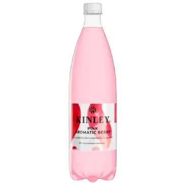Kinley Pink Aromatic Berry szénsavas, vegyes bogyós gyümölcsízű üdítőital 1,5 l - csak egyedi szállítással vagy személyes átvétellel
