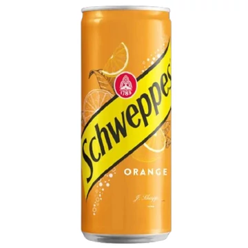 Schweppes narancsízű szénsavas üdítőital cukorral és édesítőszerekkel 0,33L - csak egyedi szállítással vagy személyes átvétellel