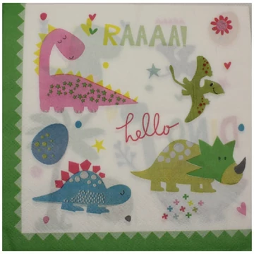 Dínós party szalvéta 20db-os kiszerelésben