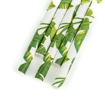 Dzsungel papírszívószál 197*6mm 25db-os kiszerelésben 57605