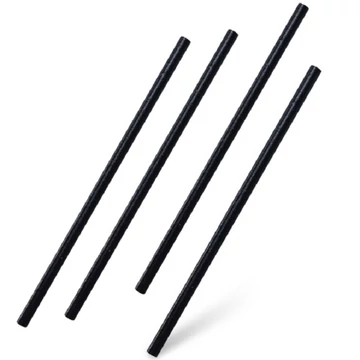 Újrahasznosított PP szívószál fekete színben 8mmx22cm 100db-os kiszerelésben XTÉ