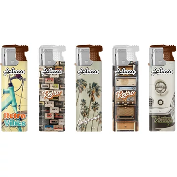 Elektromos retró mintás öngyújtó 50 db-os 177375