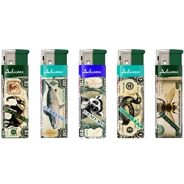 Elektromos bankjegy-állatok mintás öngyújtó 50 db-os 1881072 