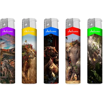 Elektromos vadállatos mintájú öngyújtó 50 db-os 189222