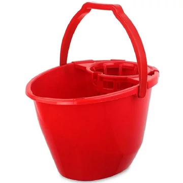 Bonus piros színű felmosóvödör csavarókosárral 11L