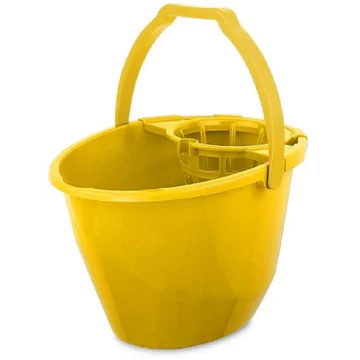 Bonus sárga színű felmosóvödör csavarókosárral 11L