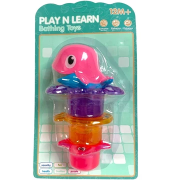 Kifolyós edény bálnás kádjáték 4db-os kiszerelésben BB8850