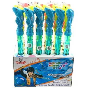 Cápás buborékfújó többféle színben 38cm 90386