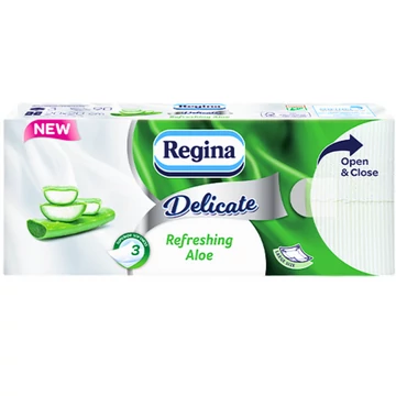 Regina delicate refreshing aloe papír zsebkendő 3rétegű 90db-os kiszerelésben