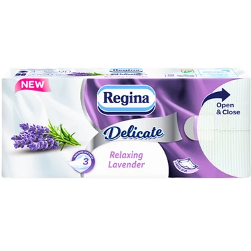 Regina delicate relax lavender papír zsebkendő 3rétegű 90db-os kiszerelésben