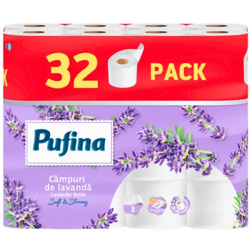 Pufina lavender field toalettpapír 32tekercs 140lap 3réteg