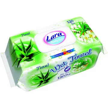 Lara aloe vera nedves törlőkendő 120db-os kiszerelésben