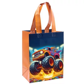 Monster truck mintás bevásárlótáska 20x26x12cm