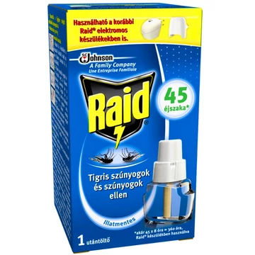 Raid szúnyogirtó elektromos utántöltő folyadék 45éjszaka 27ml
