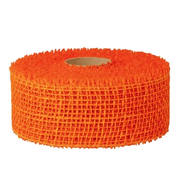 Juta szalag narancssárga színben 5x9cm PD59-38