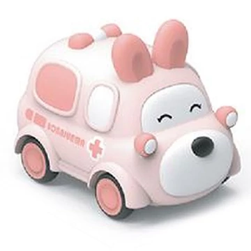 Hátrahúzhatós nyuszis mentőautó bébijáték 87554