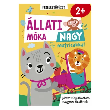 Állati móka nagy matricákkal könyv