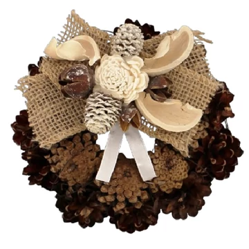 Tobozkoszorú díszítéssel 15cm KOS-01