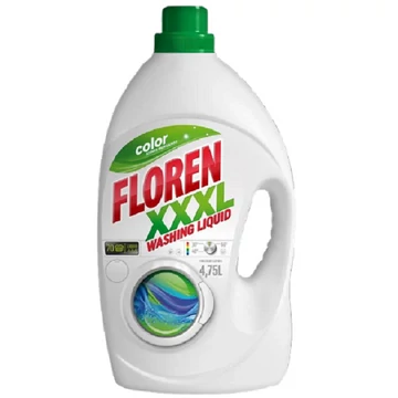 Floren XXXL Color mosógél színes ruhákhoz - 70 mosás 4,75L - csak egyedi szállítással vagy személyes átvétellel