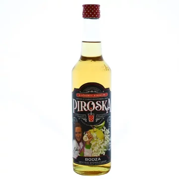 Piroska bodza ízesítésű gyümölcsszörp cukorral és édesítőszerekkel 0,7 l