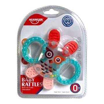 Csörgő - rágóka bagoly bébijáték BB0168