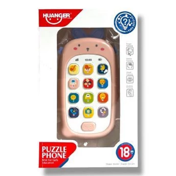 Játék elemes mobiltelefon bébijáték BB0536