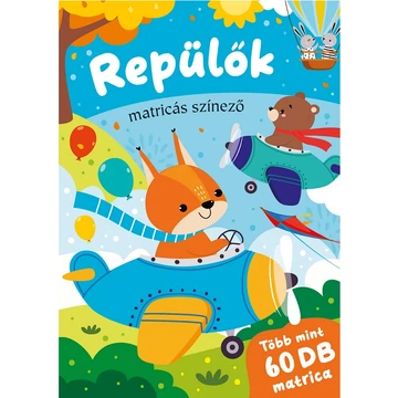 Repülők matricás kifestő