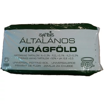 Sandis általános virágföld 20L- csak egyedi szállítással vagy személyes átvétellel