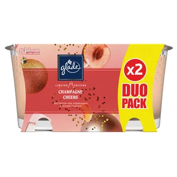 Glade Champagne Cheers illatgyertya duo pack 2x129g