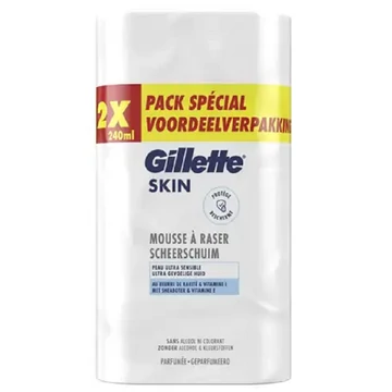 Gillette Skin Ultra sensitive borotvahab 2x240ml