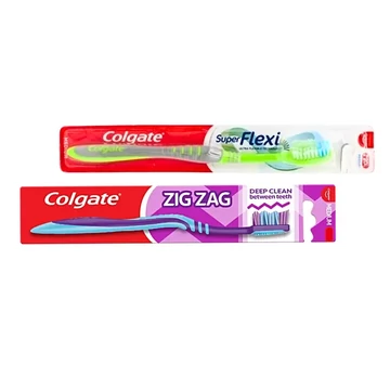 Colgate ZigZag/flexi közepes sörtéjű fogkefe